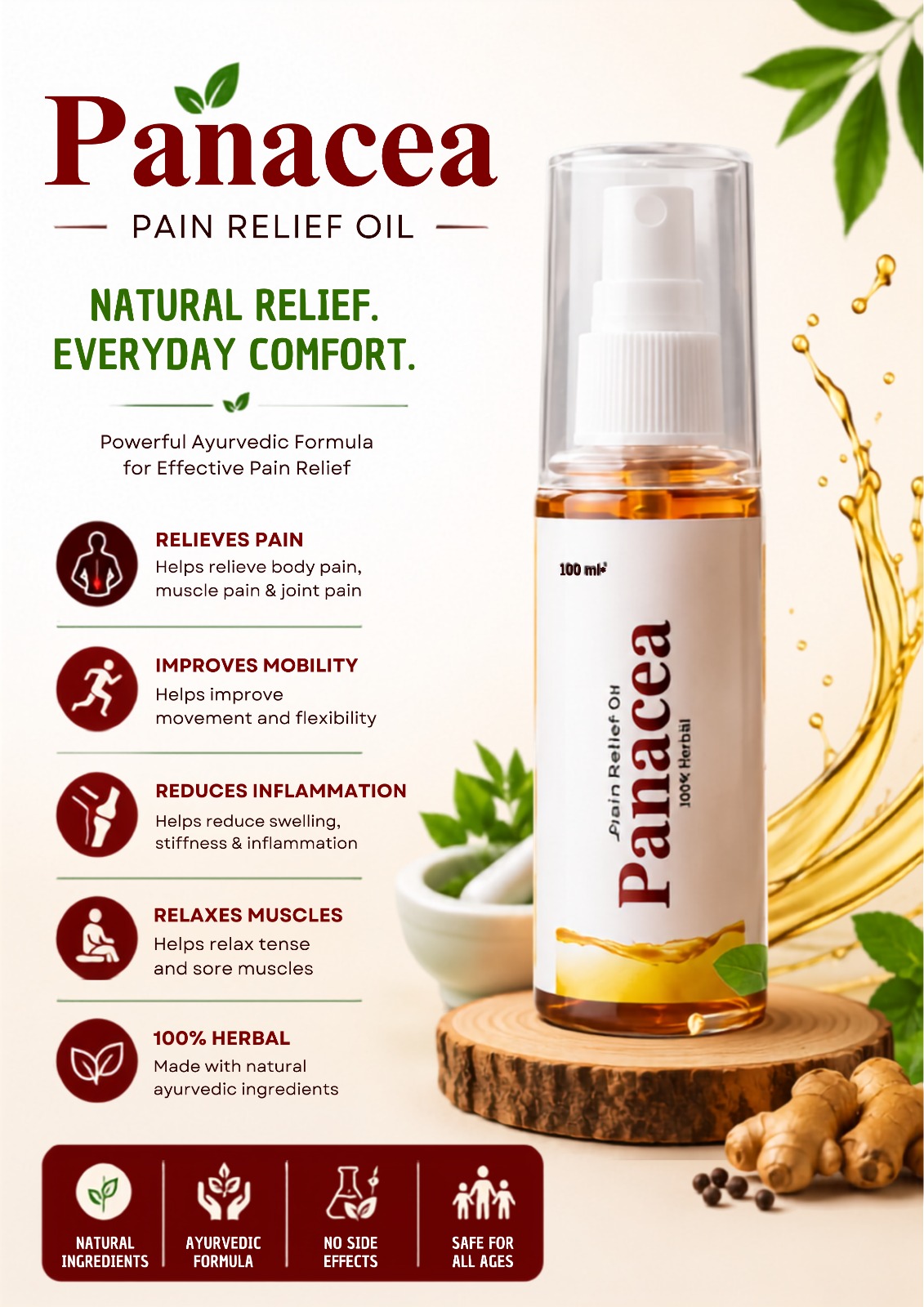 Panachea massager oil